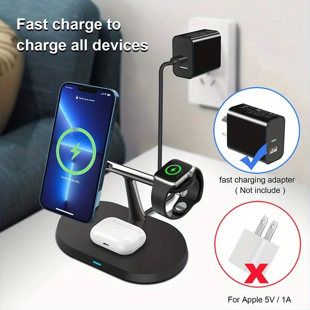 3 in 1 Magnetic Wireless Charg - Wireless Charger Watch recension och pris