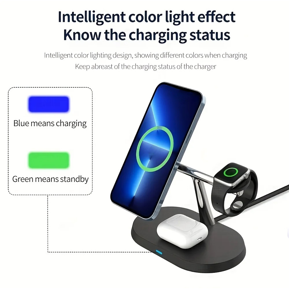 3 in 1 Magnetic Wireless Charg - Wireless Charger Watch recension och pris