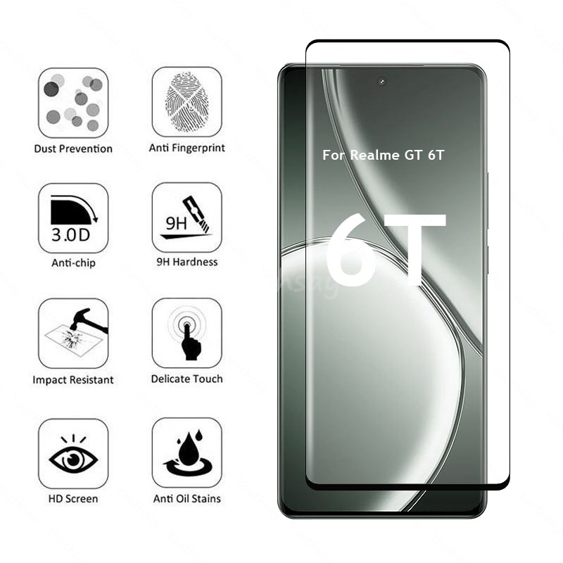 For Realme GT 6T Glass 3D Curv - Realme Gt 6 recension och pris