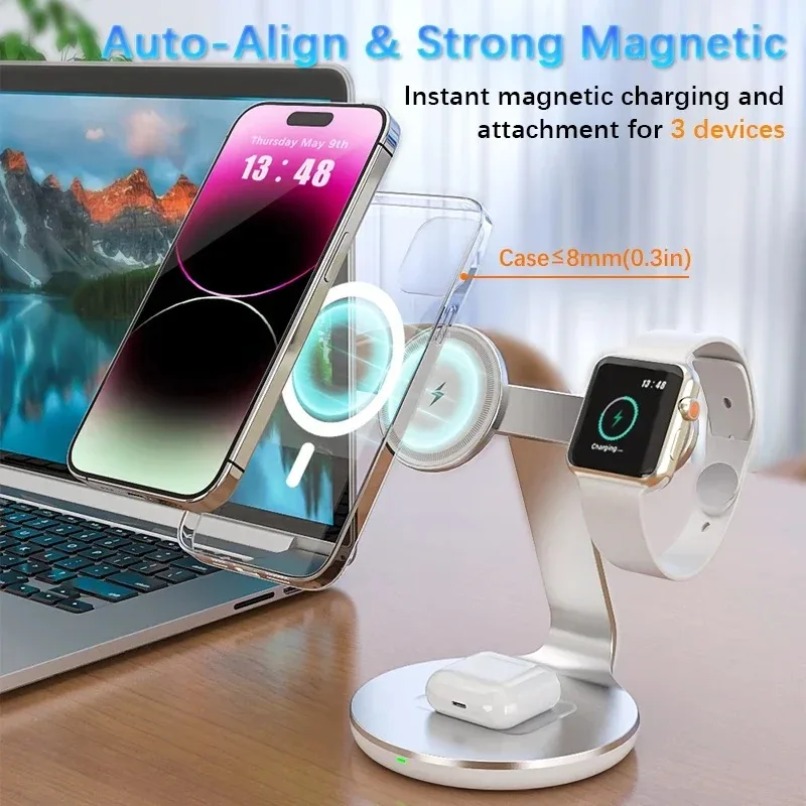 3 in 1 Wireless Charger Stand  - Wireless Charger Watch recension och pris