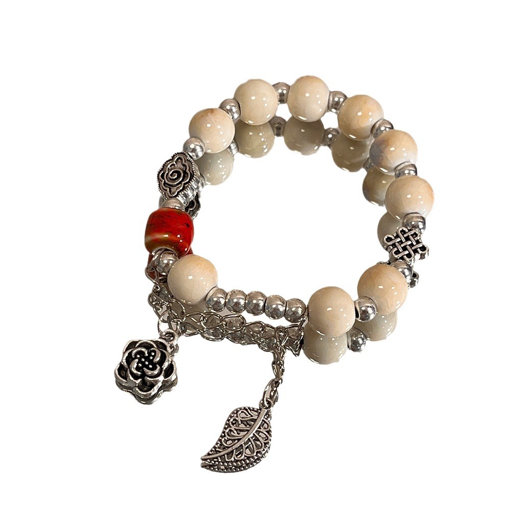 Retro Chinese Style Ceramic Be - Ceramic Link Bracelet recension och pris