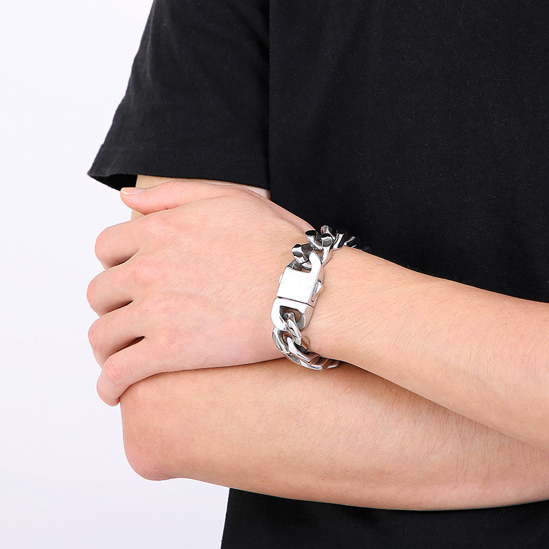 20MM Heavy Punk Retro Cuban Cu - Ceramic Link Bracelet recension och pris