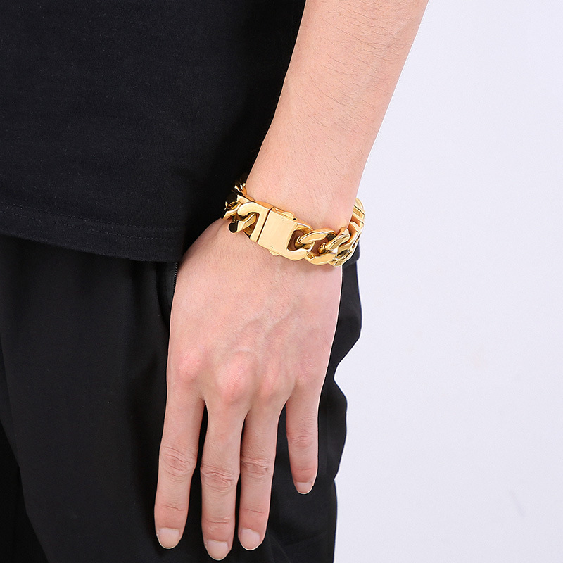 20MM Heavy Punk Retro Cuban Cu - Ceramic Link Bracelet recension och pris