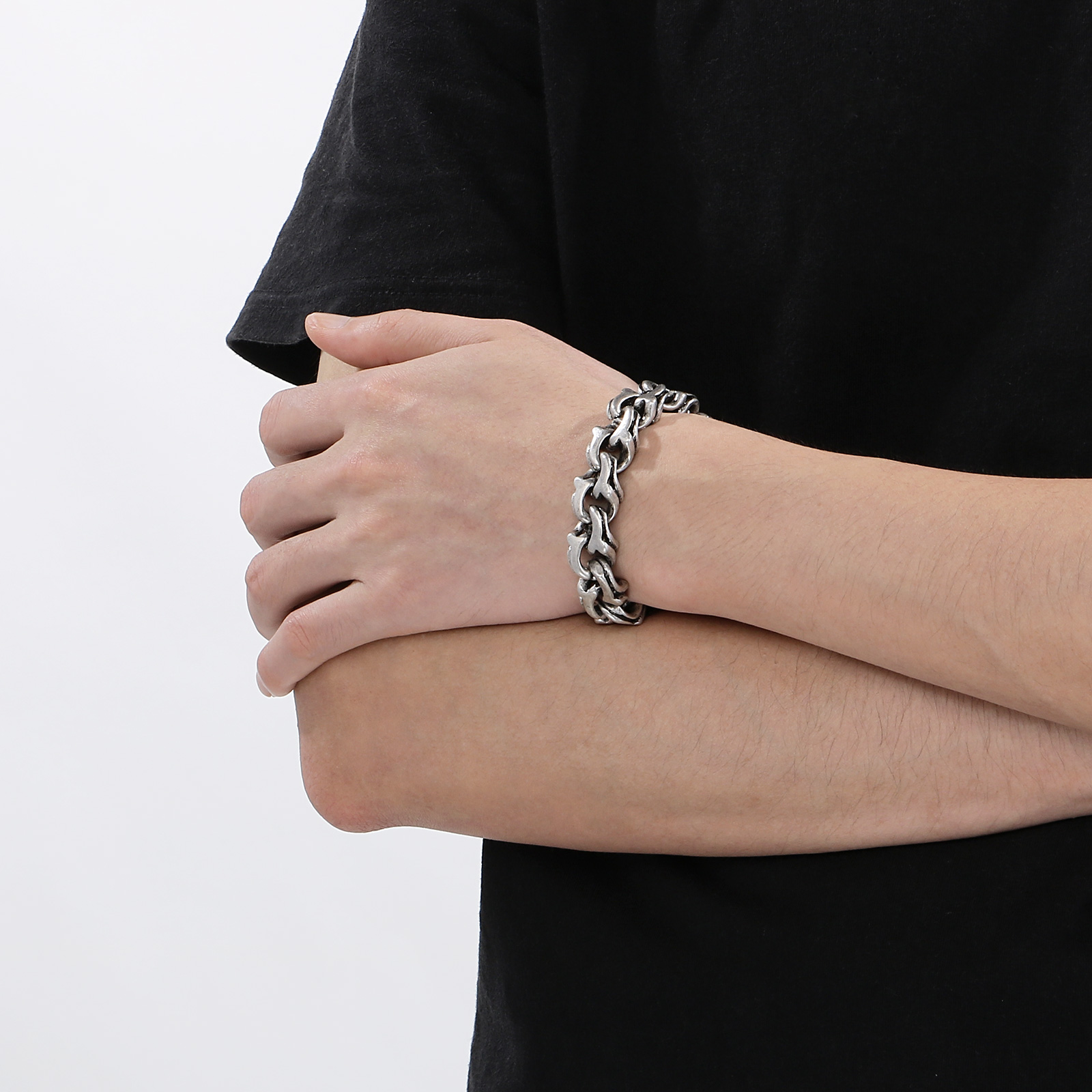 Chunky Chain Bracelet for Men  - Ceramic Link Bracelet recension och pris